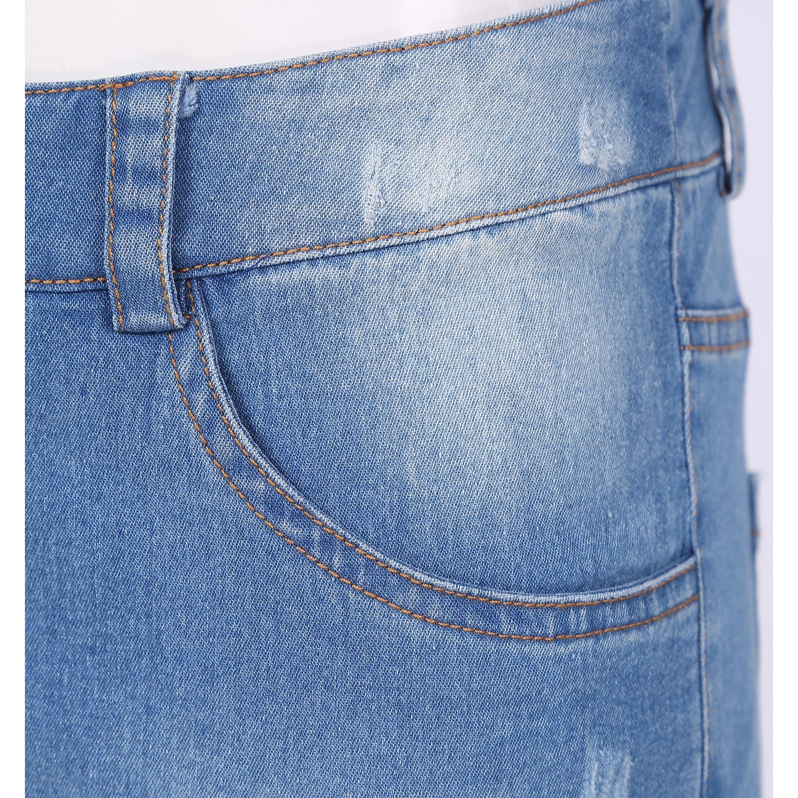 Jeans-Minirock – Figurbetonter Denim-Rock mit Taschen & Zipper